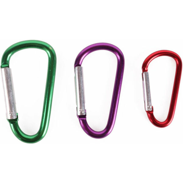Benson Karabijnhaken - 3x stuks - musketon sleutelhanger