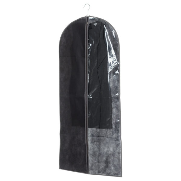 5Five Kleding/beschermhoes - pp kunststof - met venster - zwart - 135 x 60 cm - Kledingzak