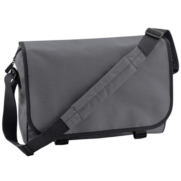 Bagbase Schoudertas / Aktetas - grijs - 41 z 31 x 12 cm - volwassenen - polyester
