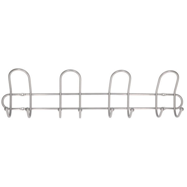 Wandkapstok - 4-haaks - verchroomd aluminium - 15 x 53,5 cm - kapstok