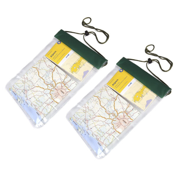 Waterdichte tas - 3x - PVC - 40 x 26,5 cm - met koord - waterproof reisaccessoire