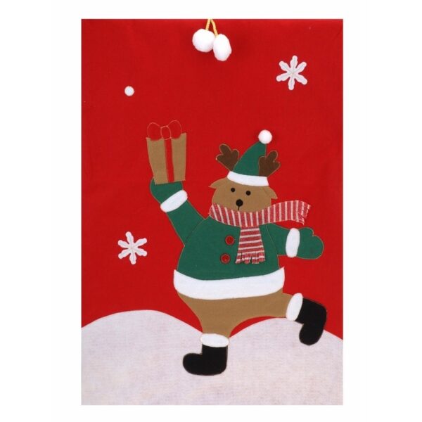 Cadeauzak rendier rood 97 cm