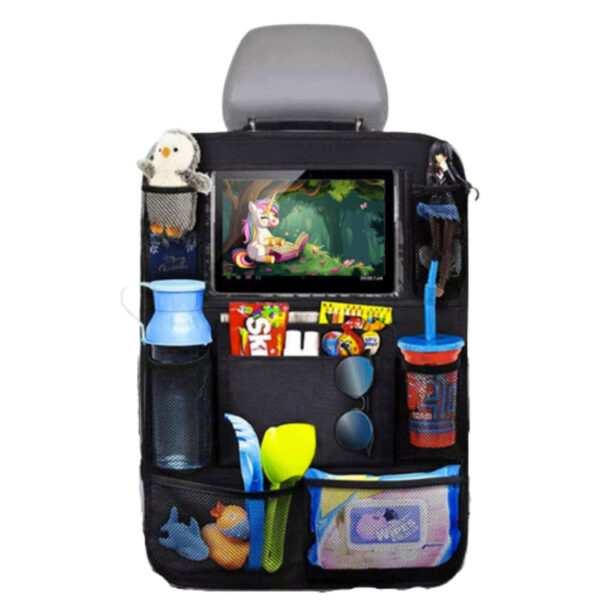 Xtrobb Autostoel organizer - zwart - tablet/telefoon vak - 61 x 41 cm