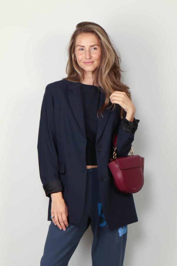 Closed Tassen blauw Polyester, Viscose closed-blazer-lola-dark-night-XXS