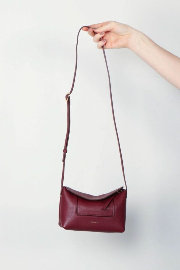 Wandler Accessoires rood maat Leer wandler-tas-penelope-slouch-mini-acai-crust-onesize