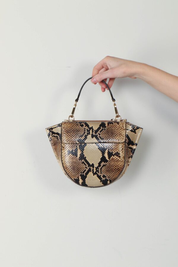 Wandler Tassen beige maat Leer wandler-tas-hortensia-mini-beige-python-One Size