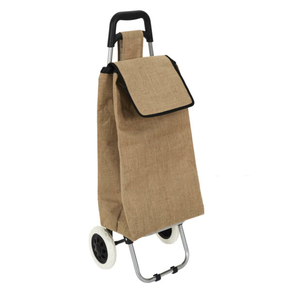 Boodschappentrolley Shopping - beige - 31 x 26 x 95 cm - 50 liter
