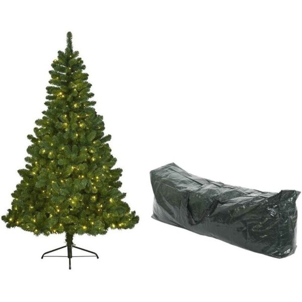 Kunstkerstboom 180 cm met verlichting en opbergzak Imperial Pine groen