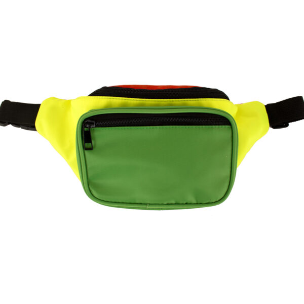 Carnaval feest heuptasje - Limburg/Maastricht - groen-geel-rood