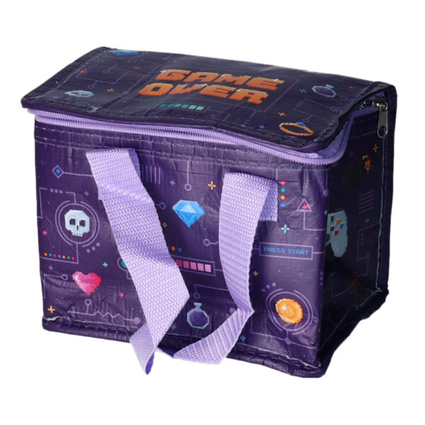 Game Over Koeltas - paars - 4 ltr - RPET - picknick/strand