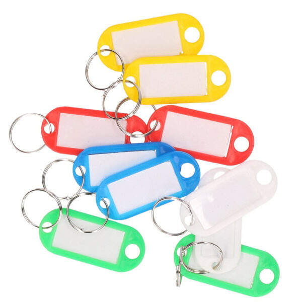 Gekleurde sleutellabels/sleutelhangers - 10x - labels/etiket