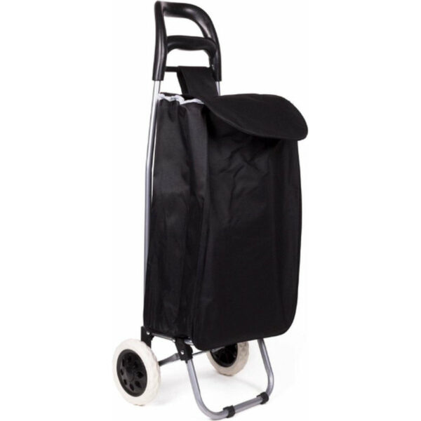 Benson Boodschappentrolley - zwart - 96 x 34 x 21 cm - 40 liter