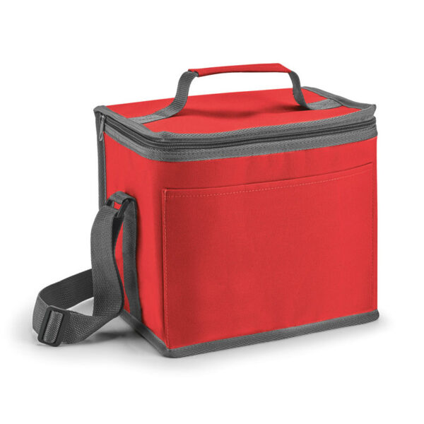 Kleine koeltas lunch/drankjes - rood - 24 x 22 x 17 cm - 9 Liter