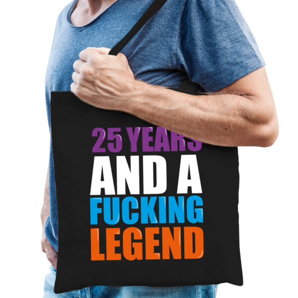 25 year legend kado tas zwart voor heren