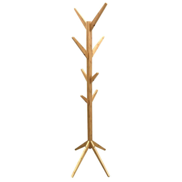 Home Deco Factory Kapstok - naturel - 8 haken - 178 cm - staand