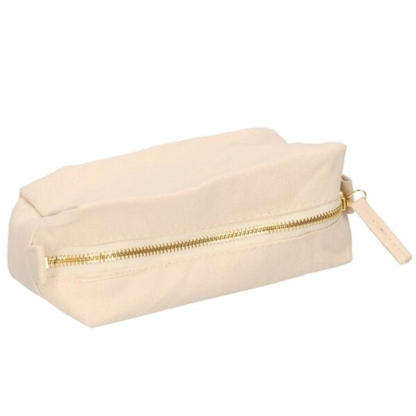 Westford Mill Toilettas - naturel - 17 cm - make-up tas voor op reis
