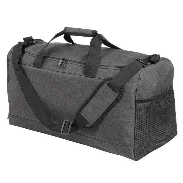 Sporttas/weekendtas met schoenenvak - grijs - 54 x 31 x 26 cm - 40L