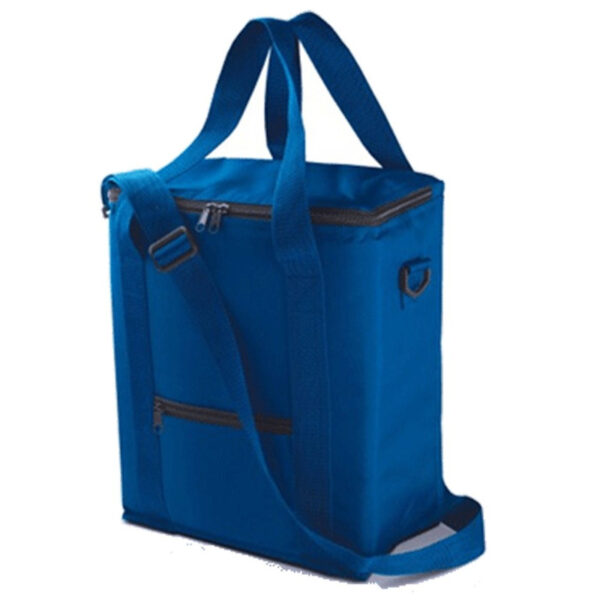Hoge koeltas voor grote flessen - blauw - 30 x 36 cm - 18 liter