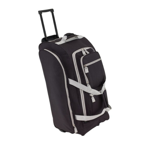 Reistas/weekendtas trolley Greenland - 75x30x33 cm - 9 vakken - zwart