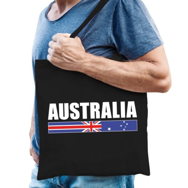 Zwarte katoenen Australie tas Australia