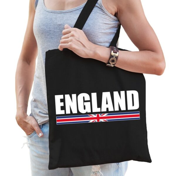 Zwarte katoenen Engeland tas England
