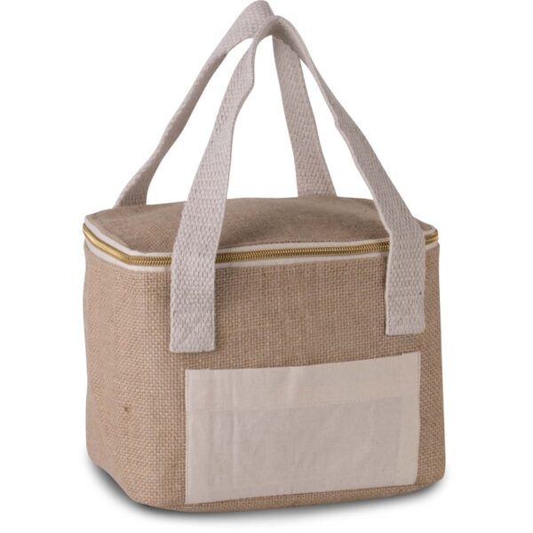 Kimood Kleine koeltas jute/canvas - naturel - 20 x 15 x 15 cm