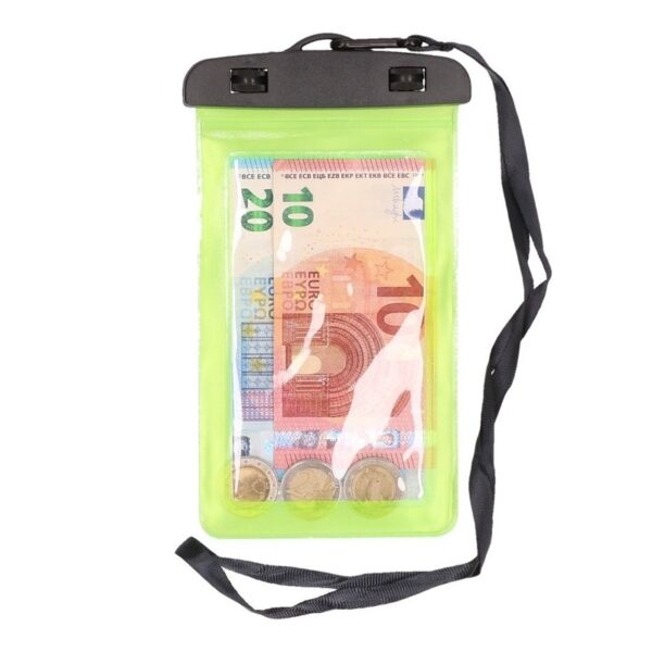 Bellatio Design Telefoonhoesje - 1x - groen - kunststof - 21 x 11,5 cm - waterdicht