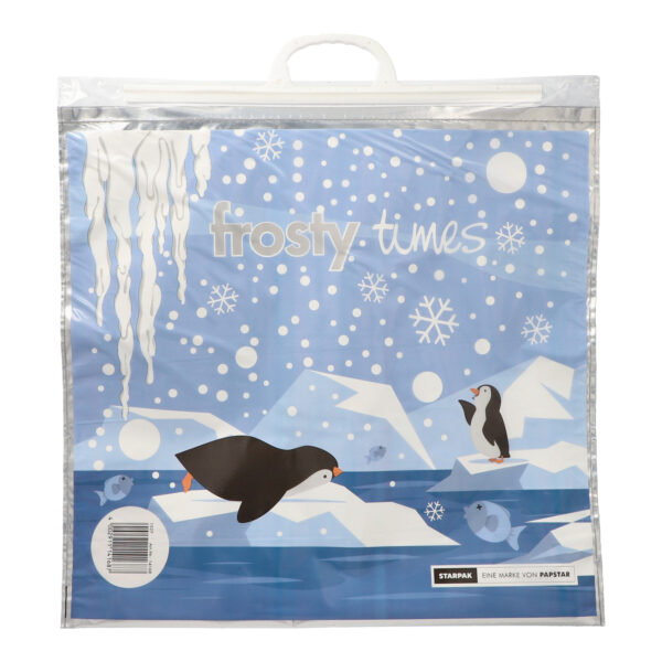 Papstar Draagtas koeltas - Frosty Times - 18 Liter - 52 x 52 cm