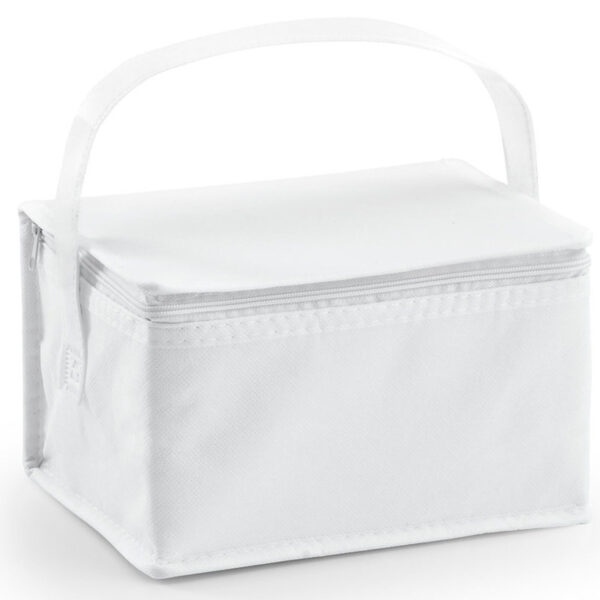 Kleine koeltas voor lunch - wit - 20 x 14 x 13 cm - 3.5 liter - Koeltassen