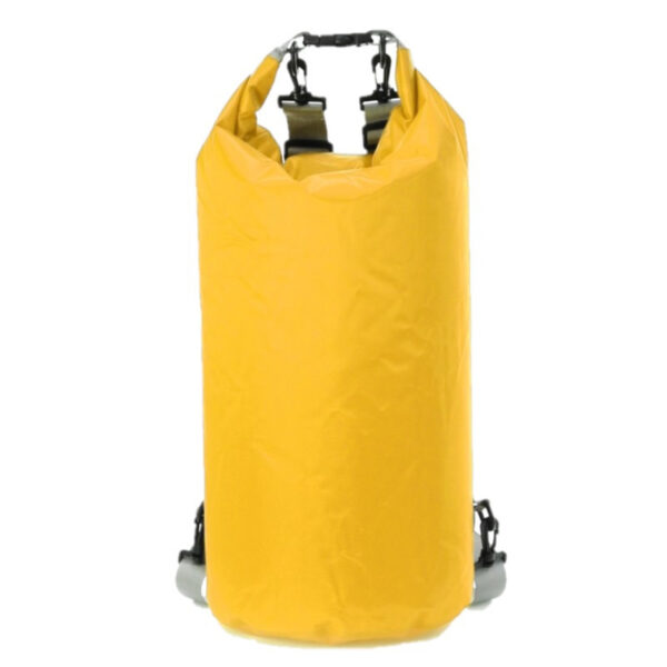 Duffel bag geel - 20 liter - D23 x H63 cm - waterdicht - plunjezak