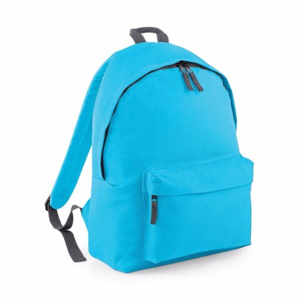 Bagbase Rugtas - turquoise blauw - 18L - 42 x 31 cm - schooltas met voorvak - rugzak
