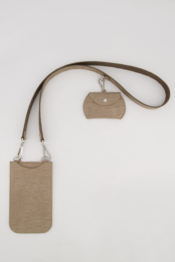 Grote Maten leren tas, Dames, bruin, Maat: One Size, Leer, Ulla Popken