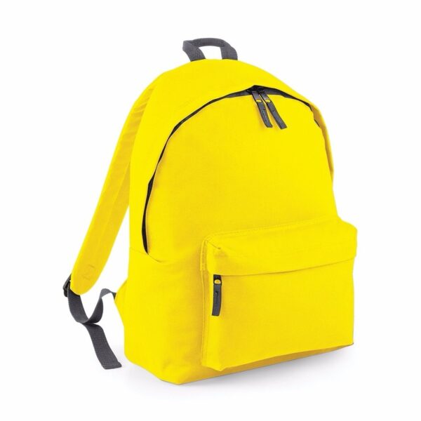 Bagbase Rugtas - geel - 18L - 42 x 31 cm - schooltas met voorvak