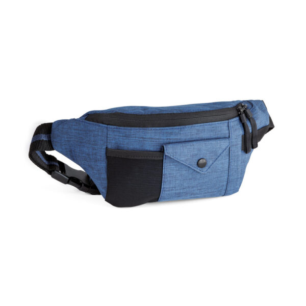 Verstelbare grote uitgebreide heuptas - blauw - 27 x 12 x 6.5 cm