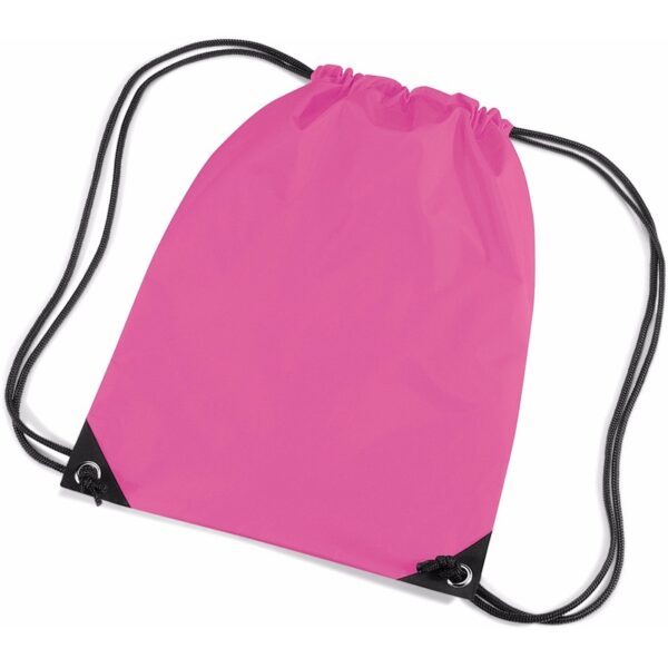 Fuchsia roze gymtas met koordsluiting