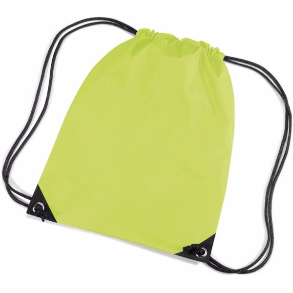 Lime groene rugtasje met koord