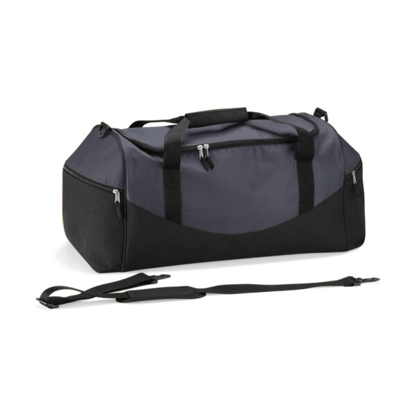 Quadra Reistas/weekendtas/sporttas model Holiday - 62 x 30 x 30 cm - 3 vakken - grijs/zwart