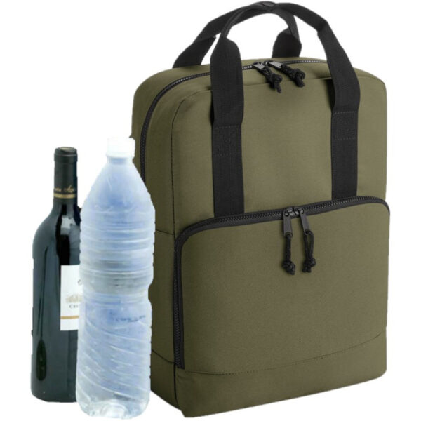 Koeltas rugtas/rugzak - groen - 14 x 30 x 40 cm - 16 liter