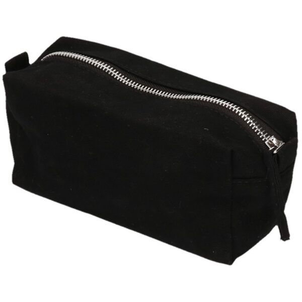 Westford Mill Toilettas - zwart - 17 cm - make-up tas voor op reis - etui