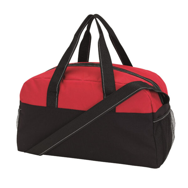 Sporttas model Fitness Master - 45 x 19 x 26 cm - rood/zwart