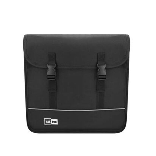 Lastpak Fietstas dubbel - zwart - 35L - canvas - 36 x 34 x 14 cm