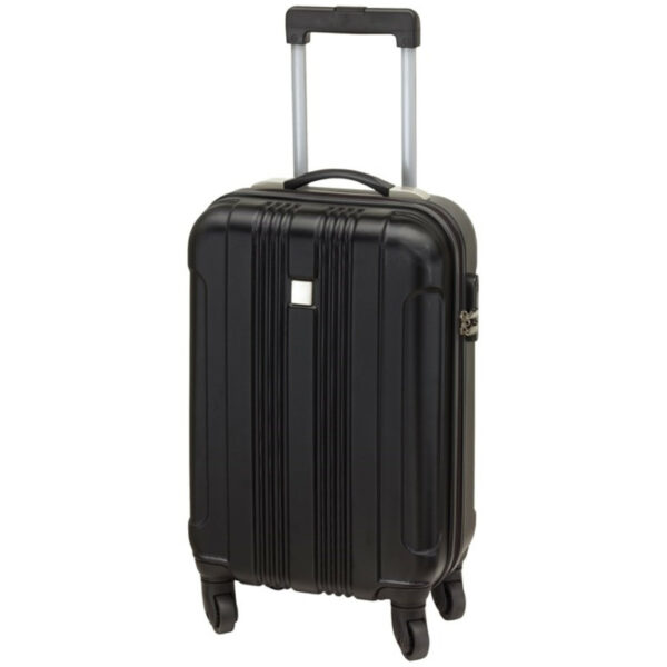 Concorde Handbagage/cabine reis trolley koffer - met zwenkwielen - 55 x 35 x 20 cm - zwart