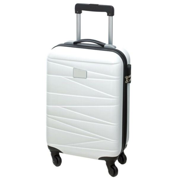 Concorde Handbagage/cabine reis trolley koffer - met zwenkwielen - 55 x 35 x 20 cm - wit