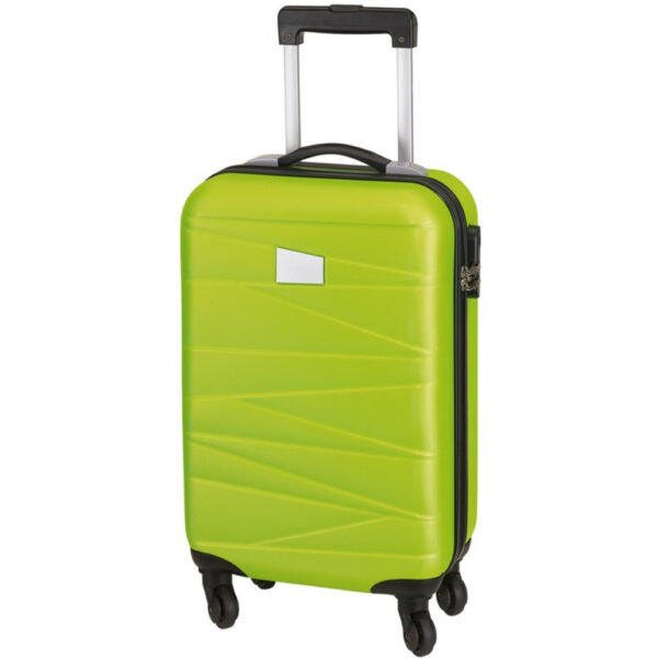 Concorde Handbagage/cabine reis trolley koffer - met zwenkwielen - 55 x 35 x 20 cm - limegroen