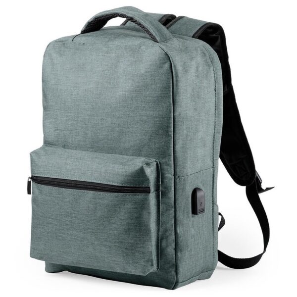 Anti diefstal rugtas/rugzak - grijs - 13 liter - met USB - en RFID anti-skimming vak