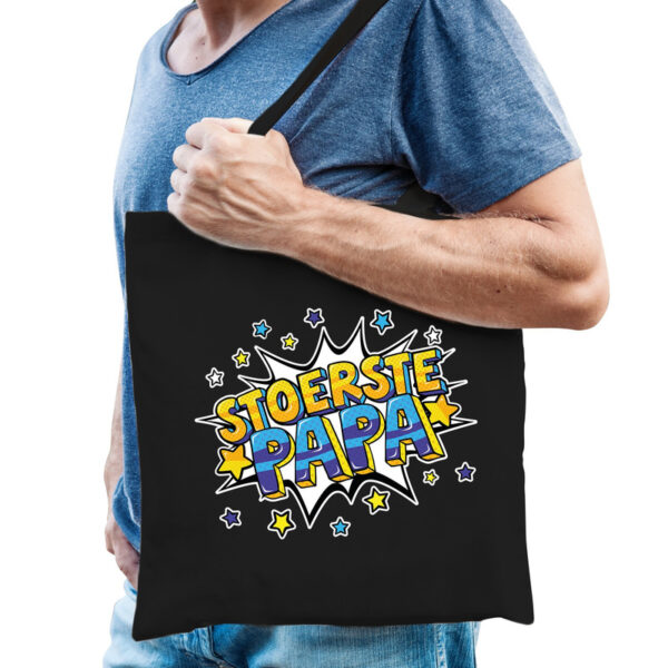 Stoerste papa tas zwart voor heren