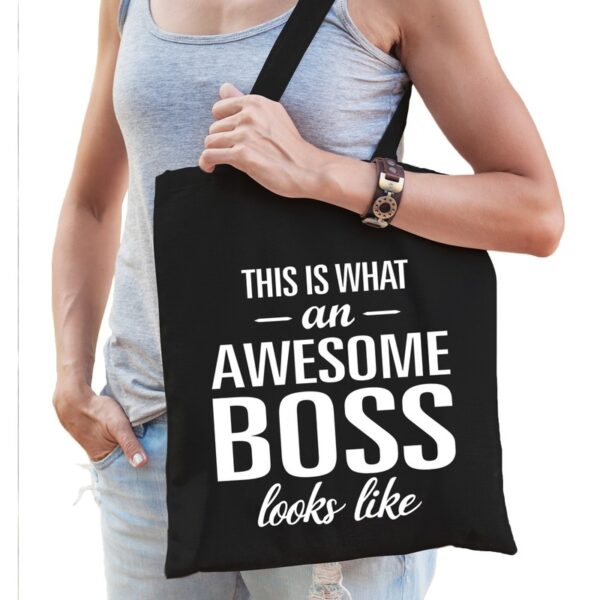 Zwarte kado tas this is what an Awesome boss looks like
