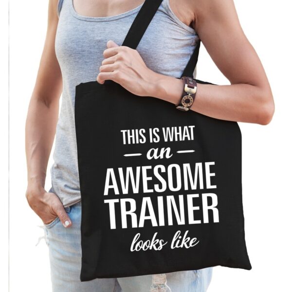 Zwarte katoenen kadotas voor trainers