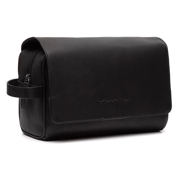 Chesterfield Leren Toilettas Venezia Zwart