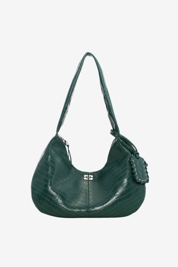 Ganni shopper Bou Hobo Medium A6867 pineneedle